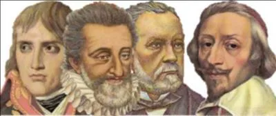 Sur la photo, vous pouvez voir les représentations de Bonaparte, Henri IV, Louis Pasteur et le cardinal de Richelieu.
Serez-vous capable de trouver la valeur des billets dont l'image a été extraite ?