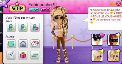 En quelle année Fabinouche a-t-elle créé son compte ?