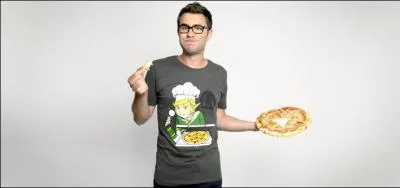 Que mange Cyprien sur l'image ?