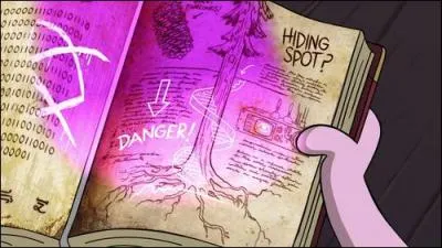 Grâce à quoi Dipper et ses amis arrivent-ils à voir des inscriptions avec de l'encre invisible ?