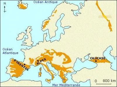 Quelle chaîne de montagnes sépare l'Europe de l'Asie ?