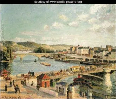 Qui a peint "Après-midi, soleil, Rouen" ?