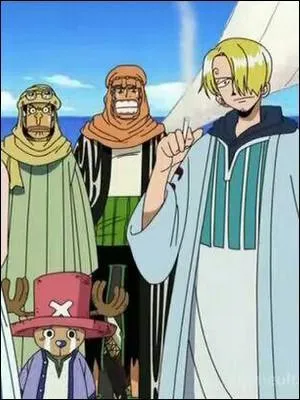 Épisode 93 - En arrivant sur l'île d'Alabasta, l'équipage de Luffy craint de tomber sur Mr. 3. Quels sont donc les deux personnages qui sont chargés de faire le plein de vivres (et qui sont choisis car Mr. 3 ne les a jamais vus) ?
