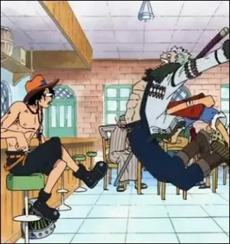 Épisode 94 - Ace retrouve Luffy. Quels tatouages a-t-il sur le corps ?