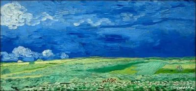 Qui a peint "Champs de blé sous un ciel orageux" ?