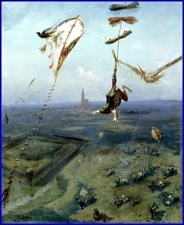 Qui a peint "Entre ciel et terre" ?