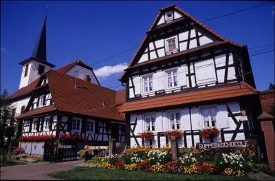 Dans quel département est situé le pittoresque bourg de Seebach qui possède une église mixte et organise tous les ans une sympathique fête paysanne