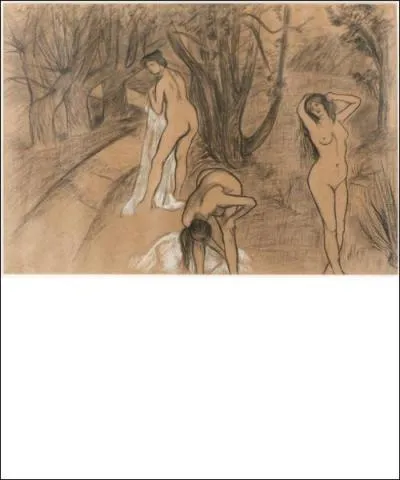 Qui a peint "Trois Baigneuses sous les arbres" ?