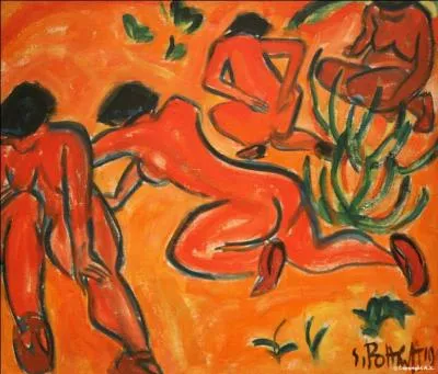 Qui a peint "Baigneurs" ?