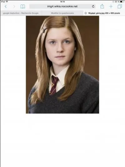 Quel est le vrai prénom de Ginny ?