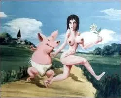 Dans le film "Le père Noël est une ordure", qui est l'auteur de cette splendide toile, assurément unique en son genre ?