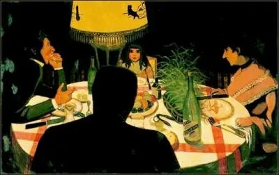 Qui a peint "Dîner sous la lampe" ?