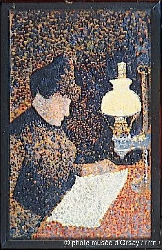 Qui a peint "Femme sous la lampe" ?