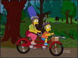 Bart a décidé de se promener en tandem avec sa _____.