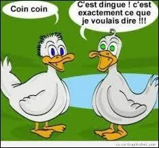 Parmi ces propositions, laquelle correspond au cri du canard ?