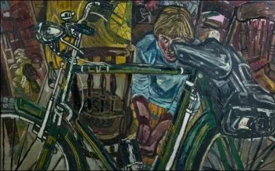 Qui a peint "Jean with the bicycle" ?
