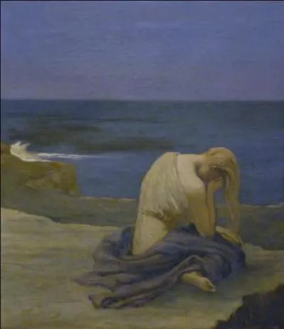 Qui a peint "Femme pleurant &agrave; la fin du jour" ?