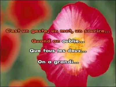 Même titre, mais chanson différente. Qui interprète "La Tendresse" et dit... "La tendresse, c'est quelquefois ne plus s'aimer mais être heureux de se trouver à nouveau deux." ?
