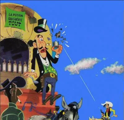 Quel est ce docteur qui vend de l'&eacute;lixir dans "Lucky Luke" en 1955 ?
