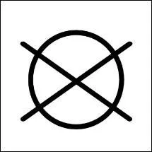 Ce symbole concerne le nettoyage du linge. Que signifie-t-il ?