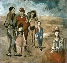 Combien de personnages trouve-t-on dans le poème "Saltimbanques" ?