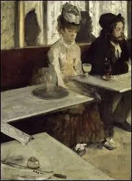 Comment se nomme la peinture de Degas représentant une femme dans un bar ?