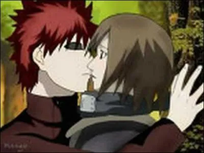 Où a eu lieu le premier baiser de Gaara et Matsuri ?