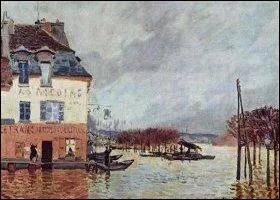 Quelle ville des Yvelines est inondée, selon la représentation de ce tableau ?