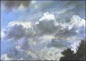 Ce tableau est une étude de nuages faite par un peintre anglais. 1776 - 1837.