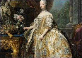 C'est ici l'épouse de Louis XV qui pose dignement, majestueusement.