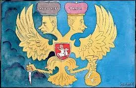 Citez-moi le pays européen n'ayant pas de drapeau où apparaît un aigle à deux têtes :