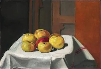 Qui a peint "Sept pommes jaunes sur une serviette" ?