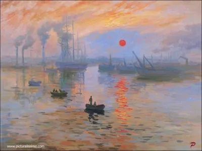 De qui est le tableau intitulé 'Impressions soleil levant ' ?