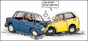 Un camion est entré en ... avec un cycliste. Les dégâts sont considérables.