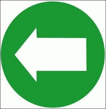 Vers où tourne cette flèche ?