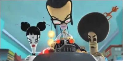 Dans quel dessin animé met en scène trois poulets qui combattent leur ennemi, le Docteur Wasabi ?