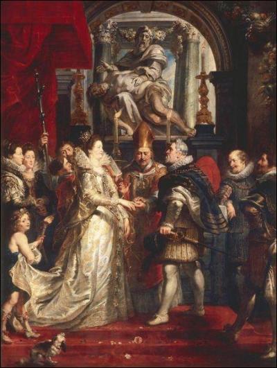 Je suis un décor créé pour le Luxembourg au début du XVIIe siècle. J'ai été commandé par la régente Marie de Médicis, veuve d'Henri IV. À l'époque, elle était en conflit avec son fils, le futur Louis XIII, et devait se faire pardonner. C'est pourquoi je vante les mérites et les exploits de Marie de Médicis, et de son époux assassiné. Mon créateur est...