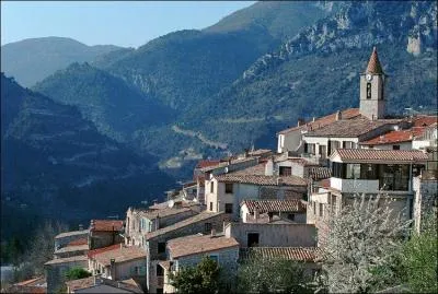 Faisons maintenant une halte dans un charmant village des Alpes-Maritime où après avoir visité l'église Notre-Dame-des-Neiges, nous verrons un fort de la ligne Maginot, quel est ce village ?