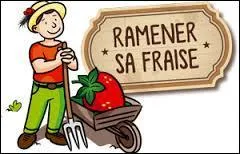 Que signifie l'expression "Ramener sa fraise" ?