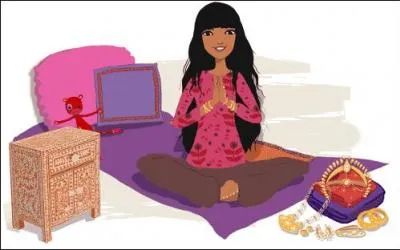 Que voit Rajani dans le couloir en allant chercher son CD en salle de classe ?