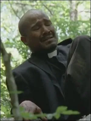 Où s'est réfugié le père Gabriel quand le groupe de Rick le trouve ?