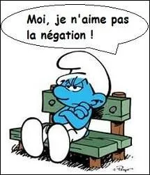 Laquelle de ces propositions est une négation qui existe réellement ?