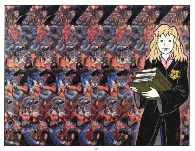 Hermione se tient fièrement à côté :