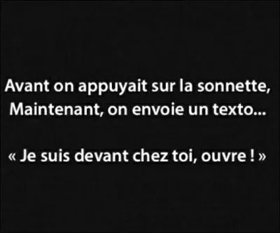 M'sieur, ça a sonné...