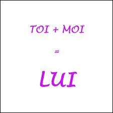 «Toi et lui sortirez à 15 h, ce vendredi.» est :