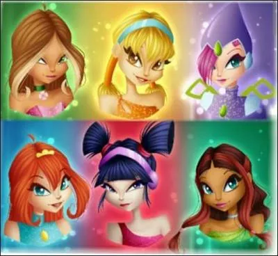 Quelles sont les autres couleurs portées par les autres Winx ?