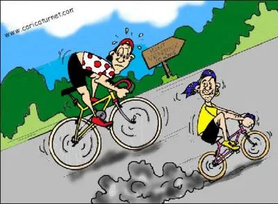 Que fait un coureur lorsqu'il 'flingue' ?