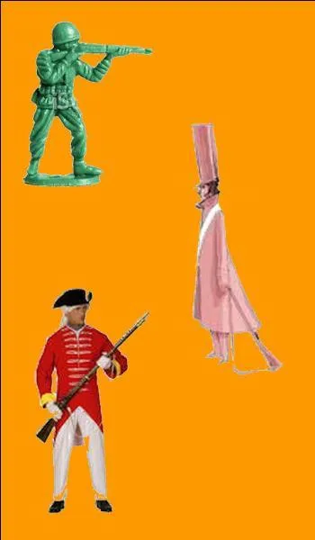 De quelle couleur est le soldat dans le conte musical de Louis Chédid ?