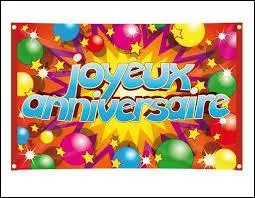 Aujourd'hui, c'est l'anniversaire de ma ______ !