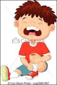 Quentin est tombé, il a _______ au genou.